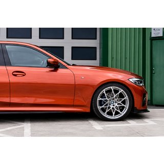 Накладка на передний бампер Lip MP-Style (для M-Sport 2018-2022, ABS) BMW 3 серия G20/G21 2018- гг. фото 3