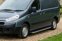 Citroen Jumpy 2007–2017 гг. Боковые Подножки BlackLine (2 шт, Алюминий) Длинная База фото 1