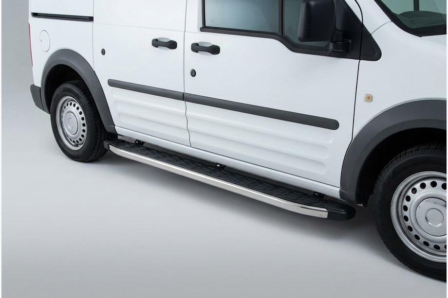 Ford Connect 2010-2013 гг. Боковые Подножки BlackLine (2 шт, Алюминий) Image
