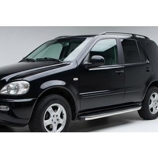 Боковые Подножки BlackLine (2 шт, Алюминий) Mercedes ML W163 1997-2005 гг. фото 1