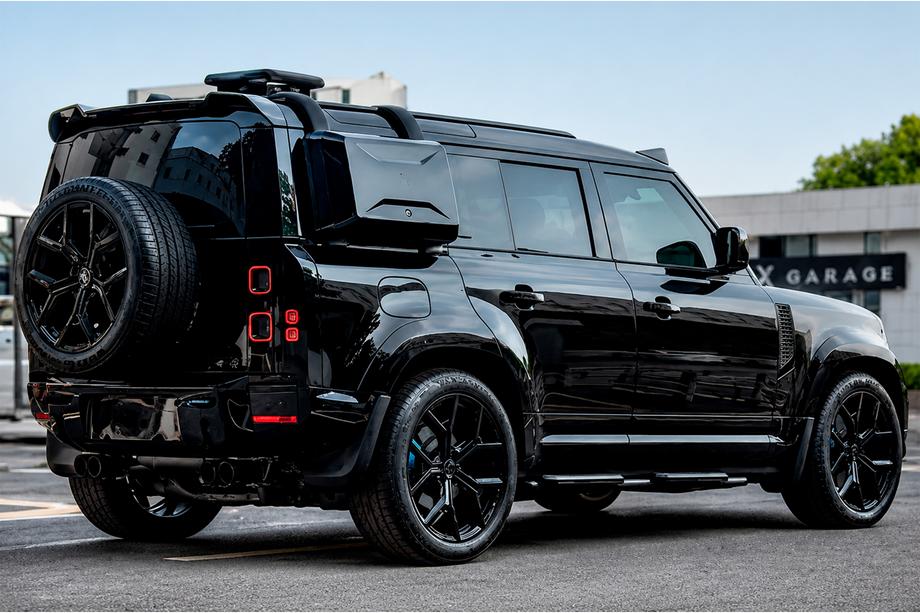 Land Rover Defender 2019- гг. Брызговики Type-A (чёрный глянец, 4 шт.) Фото 1