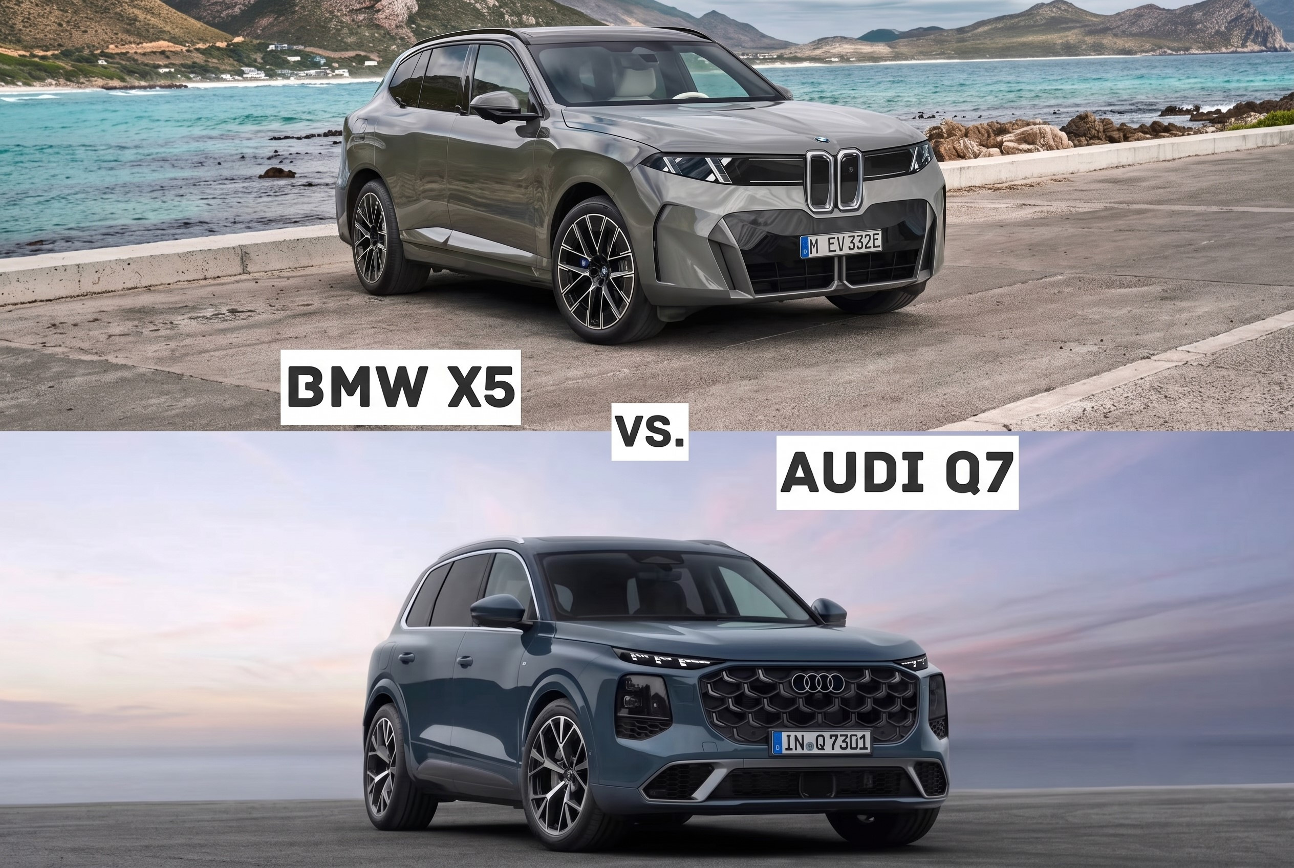 BMW X5 vs Audi Q7: обзор моделей 2026–2027