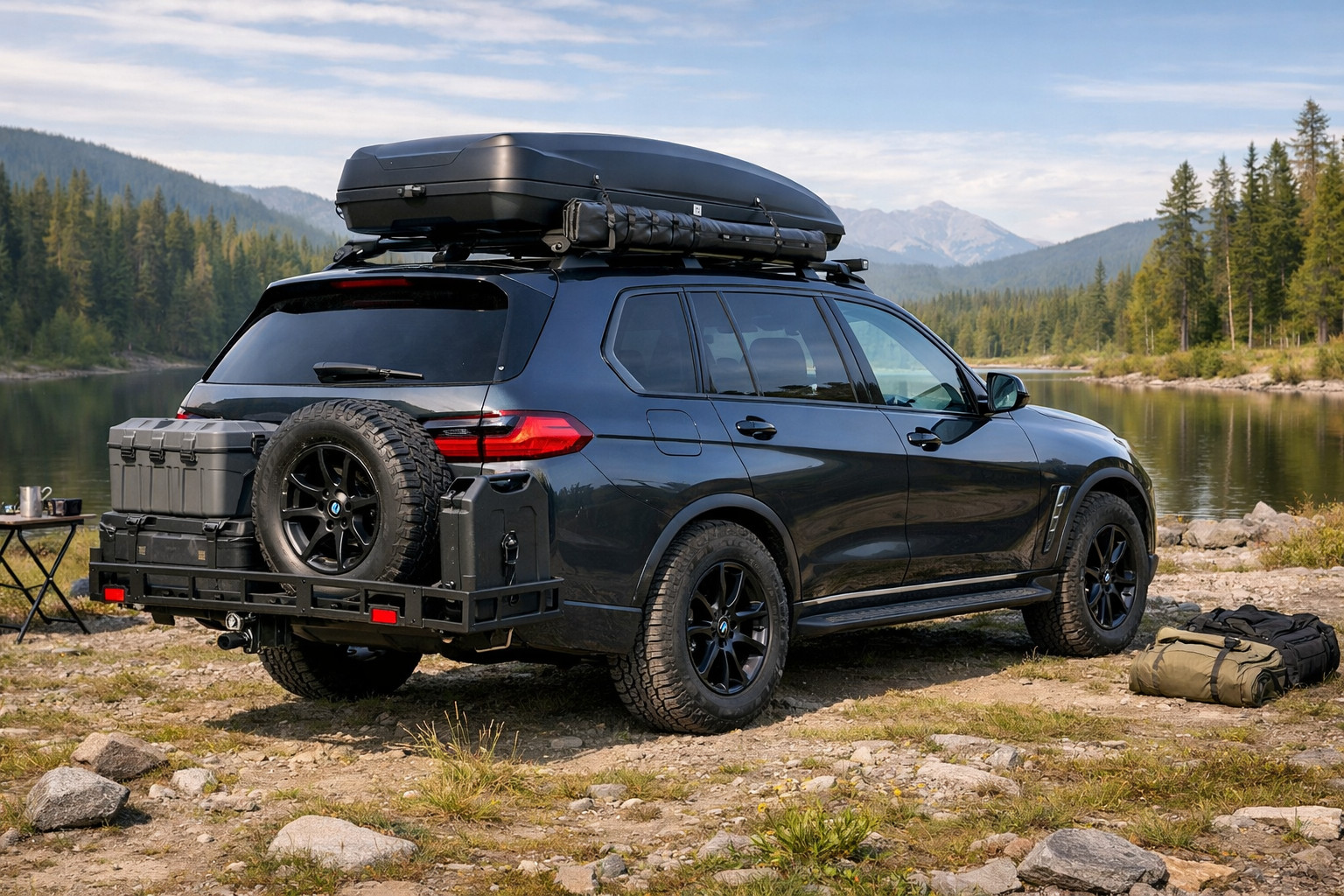 Что установить на BMW X7 G07 для выездов на природу и багажа на крыше