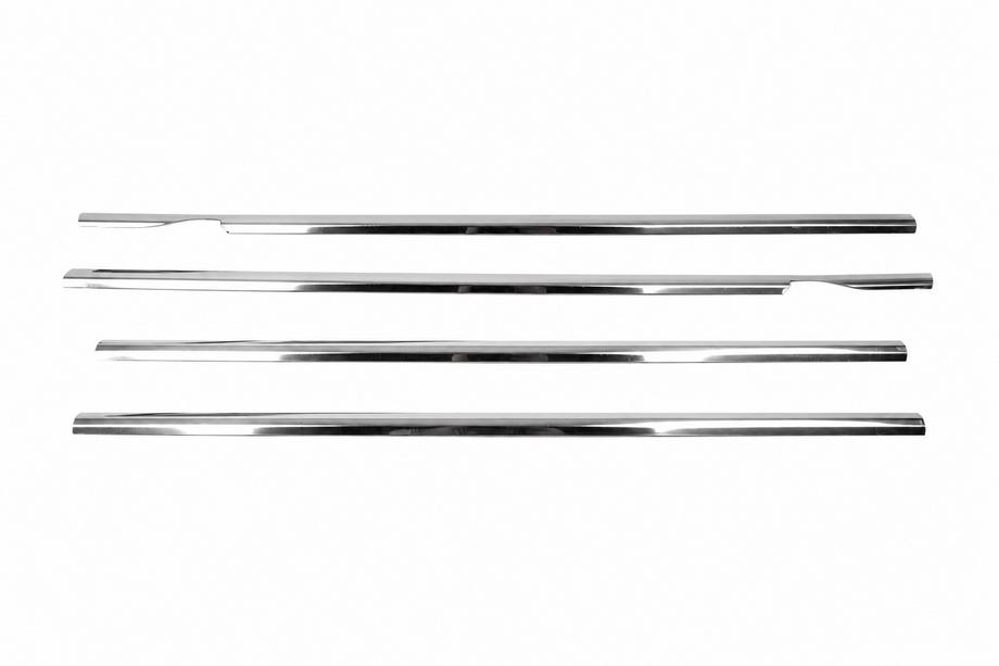 Volkswagen Tiguan 2007-2016 гг. Окантовка окон нержавейка (4 шт) Фото 1