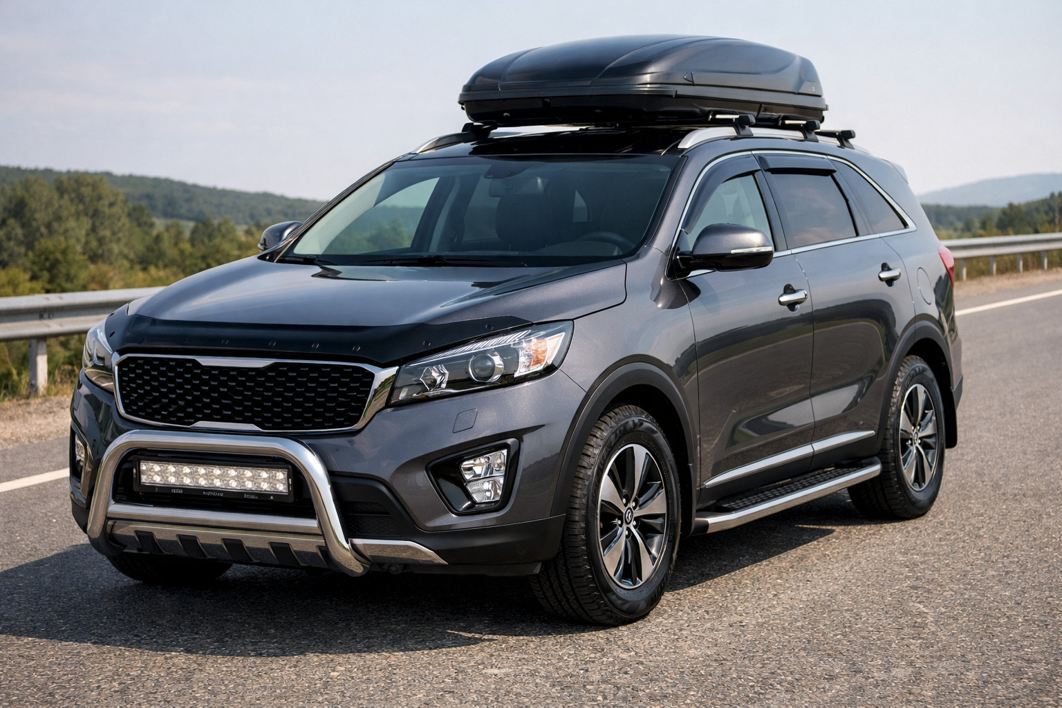 Практичный апгрейд Kia Sorento III UM 2014-2020 для трассы и защиты капота
