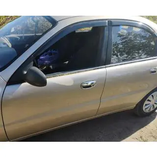 Окантовка окон Нержавеющая сталь (4 шт.) Daewoo Lanos 1998-2017 гг. фото 2