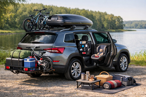 Skoda Kodiaq 2016-2023: пакет доработок для семьи и багажа фото 1