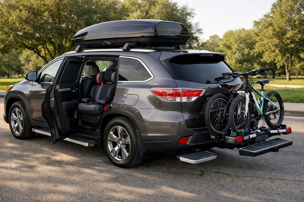 Пакет доработок Toyota Highlander 2013–2019 для семьи и удобной посадки фото 1