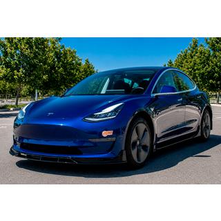 Накладка на передний бампер Lip Fast (для 2017-2023) Tesla Model 3 2017- гг. фото 1