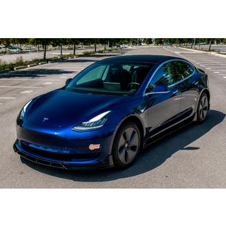 Накладка на передний бампер Lip Fast (для 2017-2023) Tesla Model 3 2017- гг. фото 4