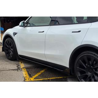 Накладки на пороги Fast (для 2020-2024) Tesla Model Y 2020- гг.