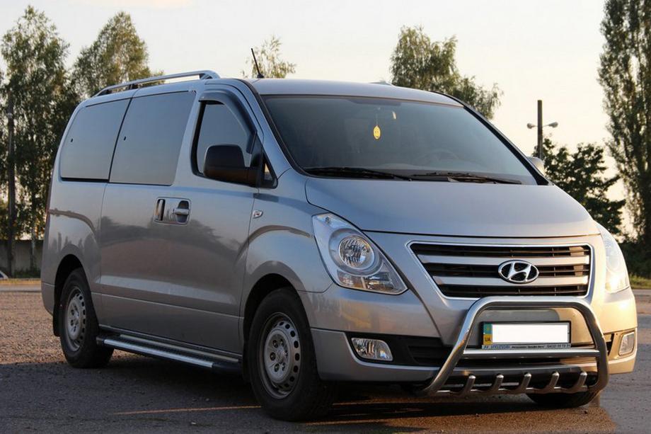 Hyundai H300, H1, Starex 2008-2020 гг. Передний силовой бампер WT003-2 (нержавейка) Фото 3