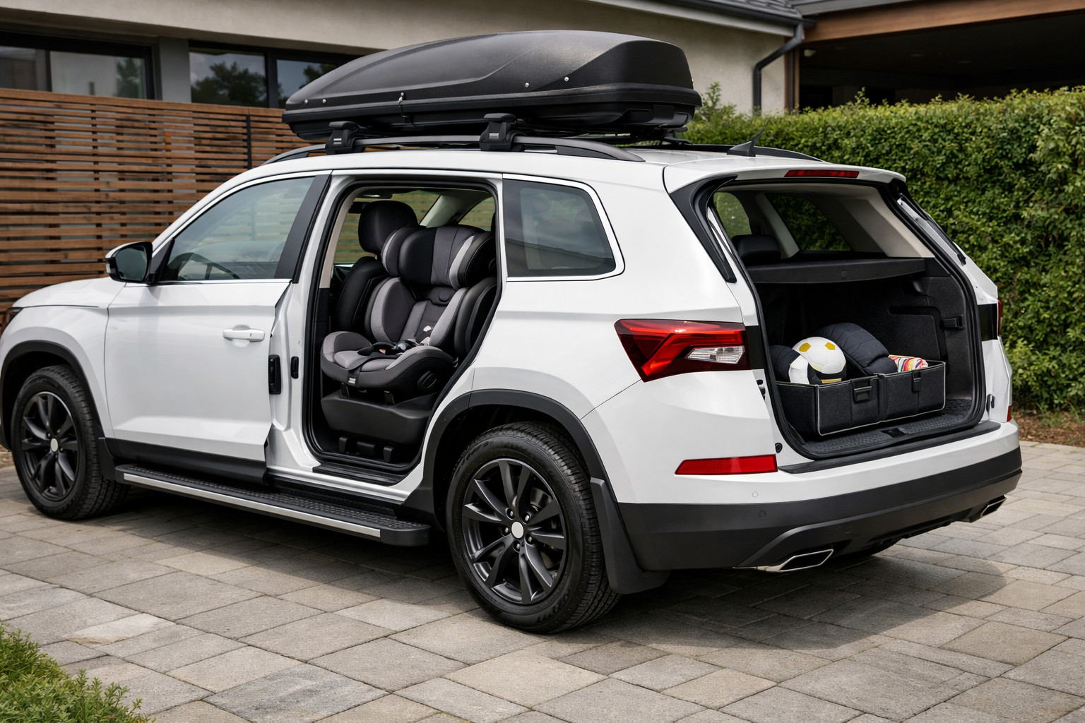 Что установить на Skoda Kodiaq 2016-2023 для чистых порогов и семейных будней