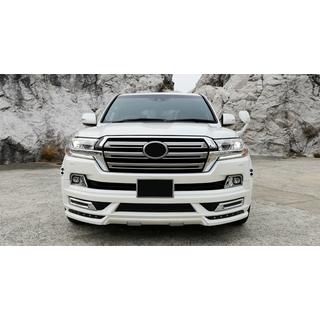 Накладка (лип-спойлер) на передний бампер Wald (для 2016-2021) Toyota Land Cruiser 200 2007-2021 гг. фото 3