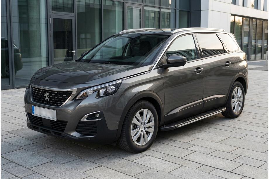 Peugeot 5008 2016-2023 гг. Боковые пороги Bosphorus Grey (2 шт., алюминий) Фото 1