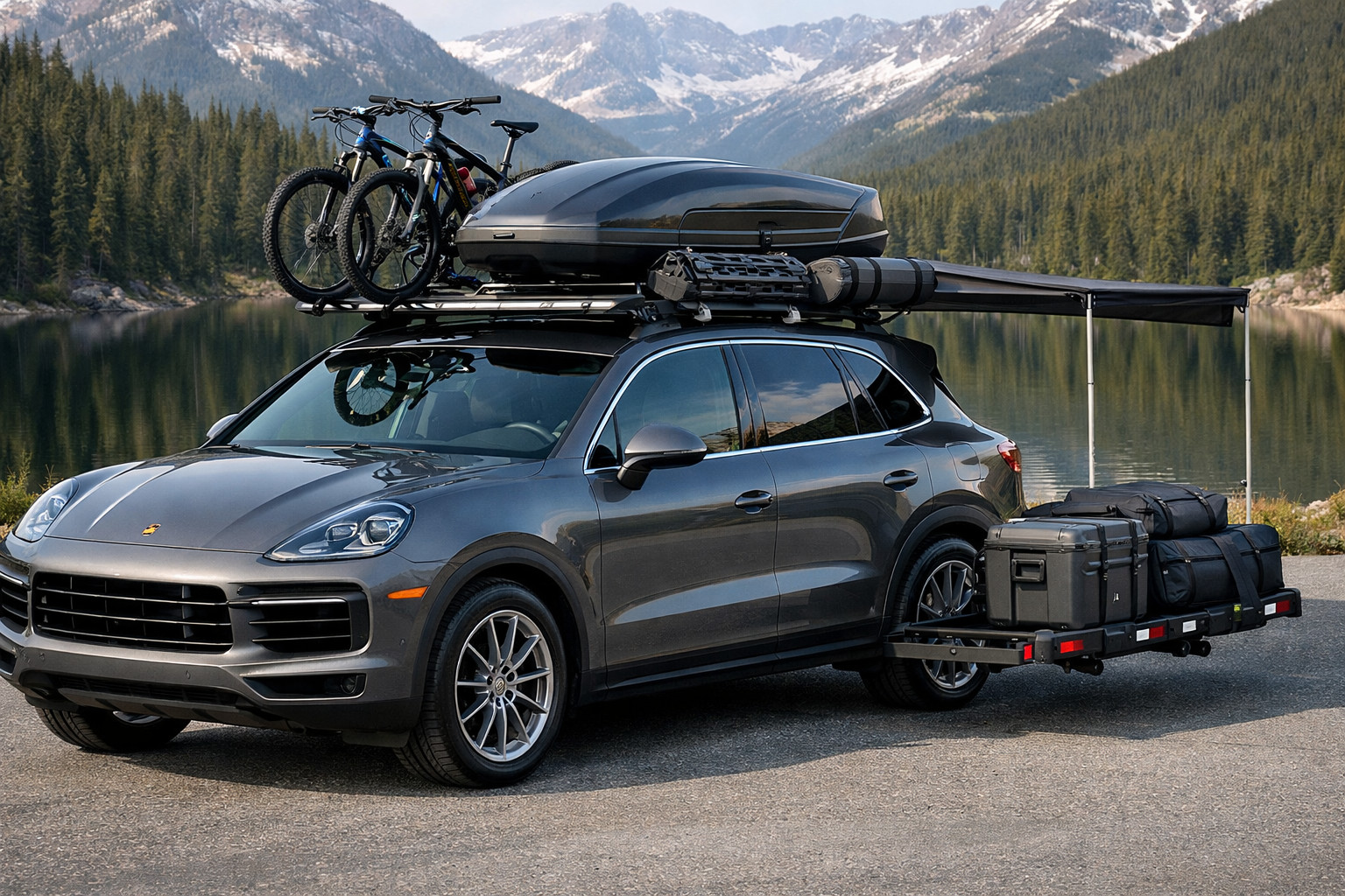 Что поставить на Porsche Cayenne 2018+ для крыши и путешествий