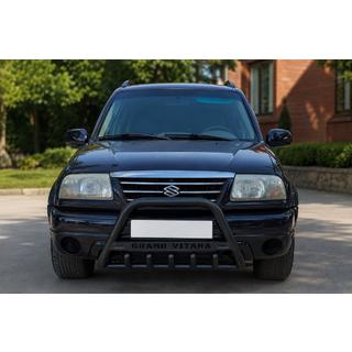 Кенгурятник WT004 (нерж.) Black Suzuki Vitara 1998-2006 гг.