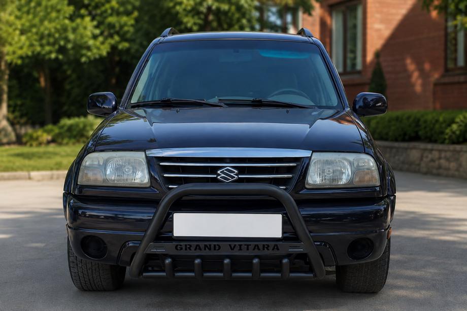 Suzuki Vitara 1998-2006 гг. Кенгурятник WT004 (нерж.) Black Image