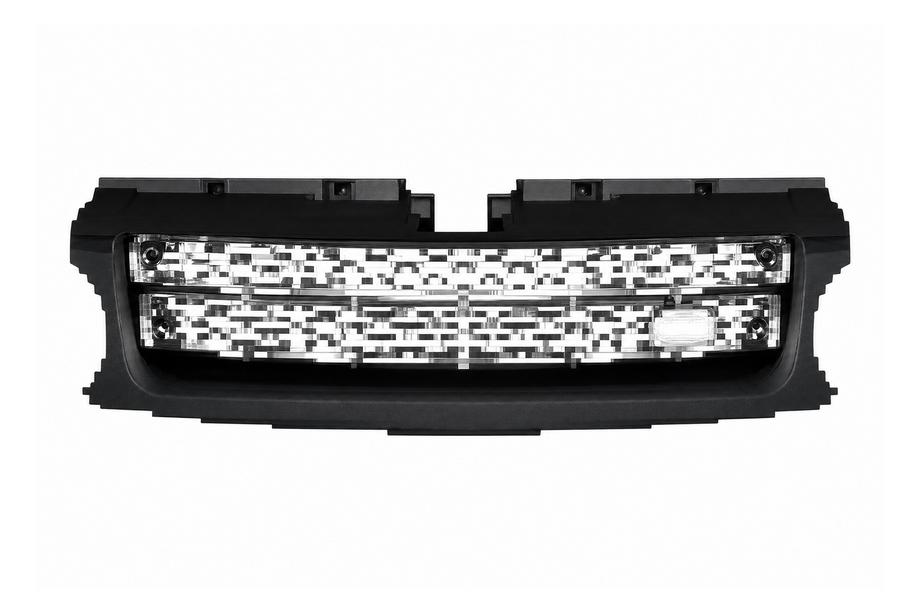 Range Rover Sport 2005-2013 гг. Оригинальная решётка радиатора серебристая, чёрная рамка (2010-2012) Фото 1