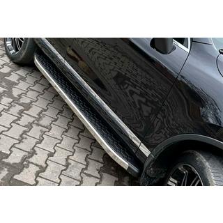 Боковые Подножки BlackLine (2 шт, Алюминий) Volkswagen Touareg 2010-2018 гг. фото 3