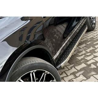 Боковые Подножки BlackLine (2 шт, Алюминий) Volkswagen Touareg 2010-2018 гг. фото 4