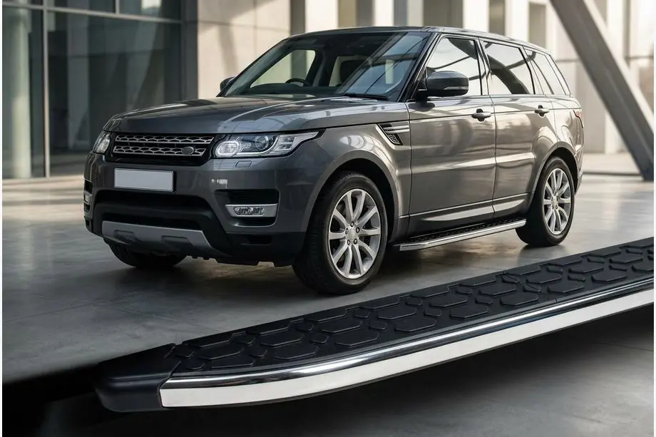 Range Rover Sport 2014-2022 гг. Боковые Подножки BlackLine (2 шт, Алюминий) Image