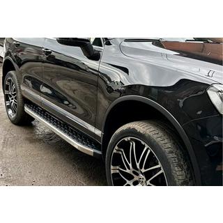 Боковые Подножки BlackLine (2 шт, Алюминий) Volkswagen Touareg 2002–2010 гг. фото 4