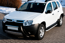 Dacia Duster 2008-2018 гг. Боковые Подножки BlackLine (2 шт, Алюминий) фото 1