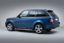 Range Rover Sport 2005-2013 гг. Боковые Подножки BlackLine (2 шт, Алюминий) фото 1