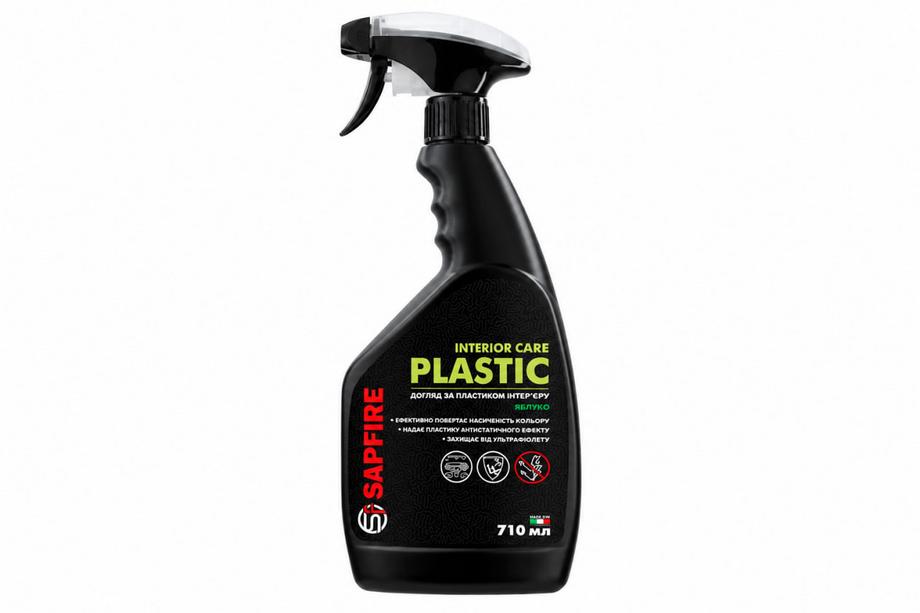 Очиститель-полироль пластика 710 мл SAPFIRE Plastic Cleaner & Polish – яблоко SONAX Фото 1