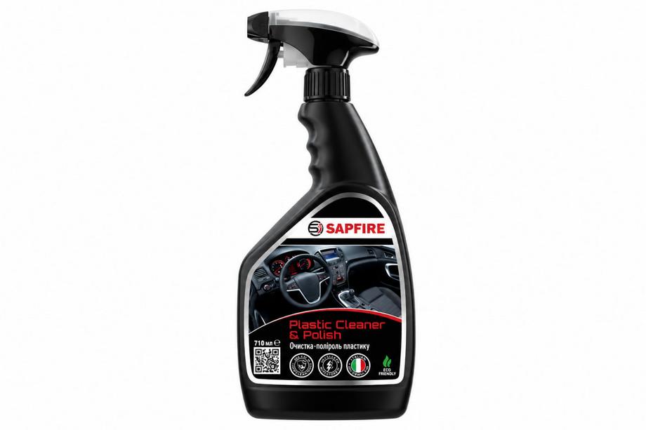 Очиститель-полироль пластика 710 мл SAPFIRE Plastic Cleaner & Polish – яблоко SONAX Фото 2