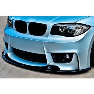 Передняя лип-накладка DPT (для 1M E87, 2004-2008, черный глянец) BMW 1 серия E81/E82/E87/E88 2004-2011 гг. фото 1