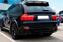 BMW X5 E70 2007-2013 гг. Спойлер DPT M-Style (черный глянец) фото 1