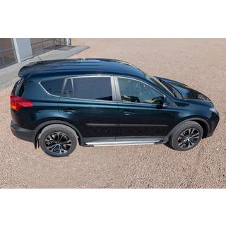 Боковые пороги OEM V4 Silver (2016-2018, 2 шт, алюминий) фото 4