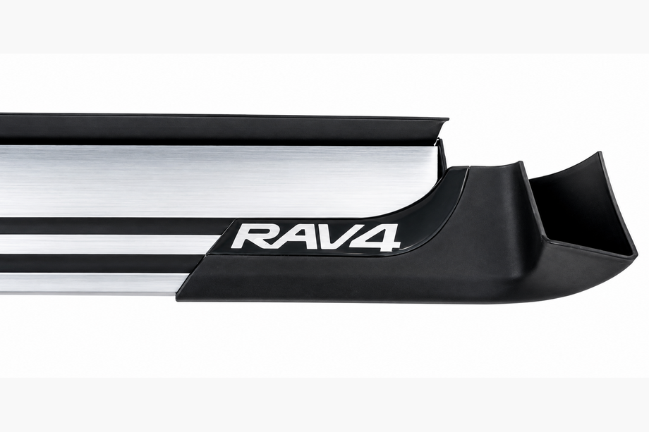 Toyota Rav 4 2013-2018 гг. Боковые пороги OEM V4 Silver (2016-2018, 2 шт, алюминий) Фото 18