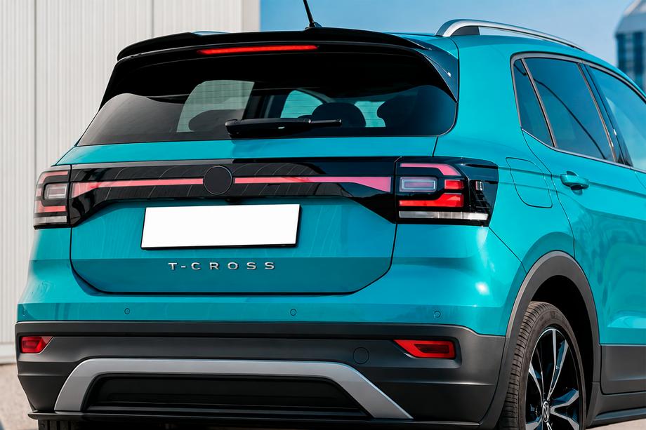 Volkswagen T-Cross 2019- гг. Спойлер DPT (Черный Глянец) Фото 1