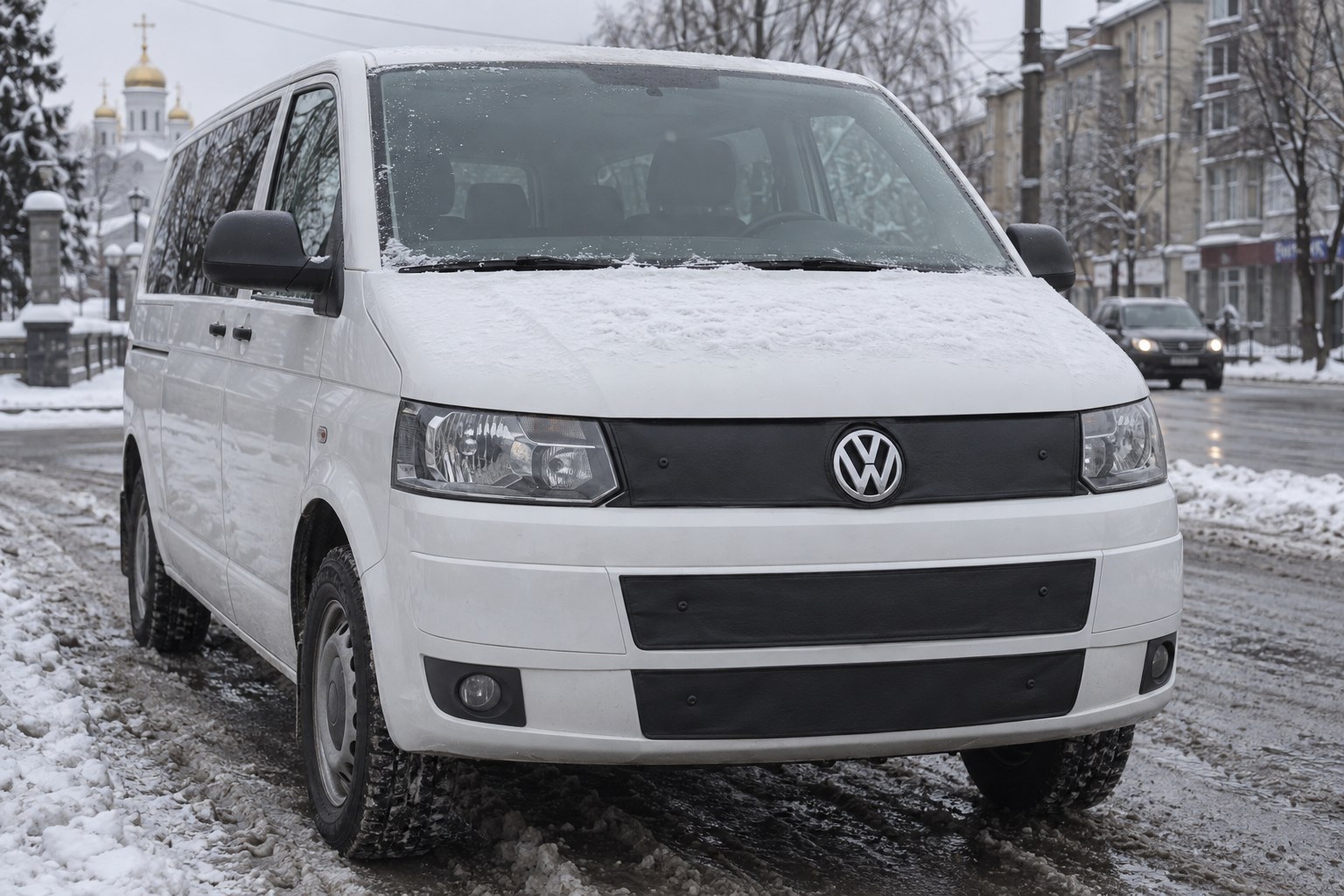 Зимняя накладка на Volkswagen T4, T5, T6 и Caddy: верхняя, нижняя или обе