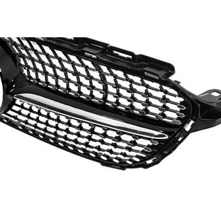 Передняя решётка Diamond Black (для Avantgarde/AMG-Line/C43 AMG) Mercedes C-class W205 2014-2021 гг. фото 4