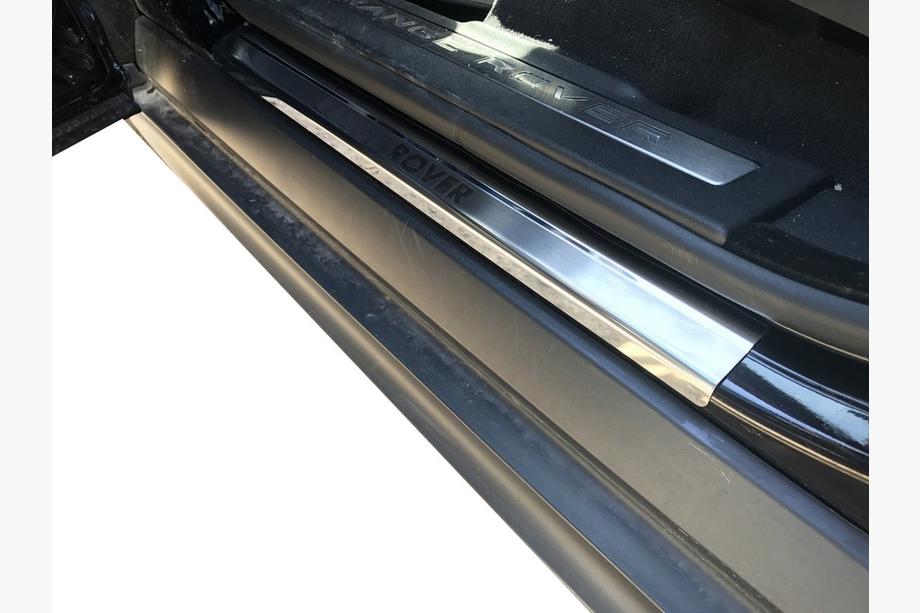 Range Rover Evoque 2012-2018 гг. Накладки на пороги Natanika Premium (4 шт, нержавейка) Image
