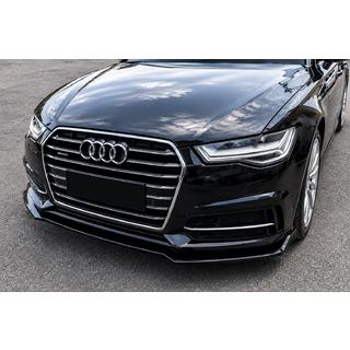 Накладка Lip на передний бампер (для S-Line 2014-2018, ABS) Audi A6 C7 2011–2018 гг.