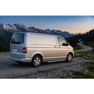 Боковые Подножки Duru (2 шт., Алюминий) Volkswagen T5 Multivan 2003–2010 гг. фото 2