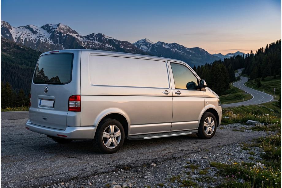 Volkswagen T5 Multivan 2003–2010 гг. Боковые Подножки Duru (2 шт., Алюминий) Короткая База Фото 2