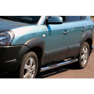 Боковые трубы BB002 (2 шт., нержавейка) фото 2