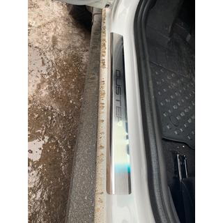 Накладки на пороги Natanika Premium (4 шт, нержавейка) Dacia Duster 2008-2018 гг. фото 3