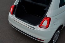 Fiat 500/500L 2013-2022 гг. Накладка на задний бампер 3D/Cabrio (OmsaLine, нержавейка) фото 8