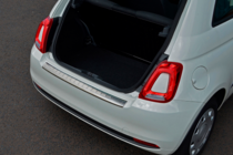Fiat 500/500L 2013-2022 гг. Накладка на задний бампер 3D/Cabrio (OmsaLine, нержавейка) фото 8
