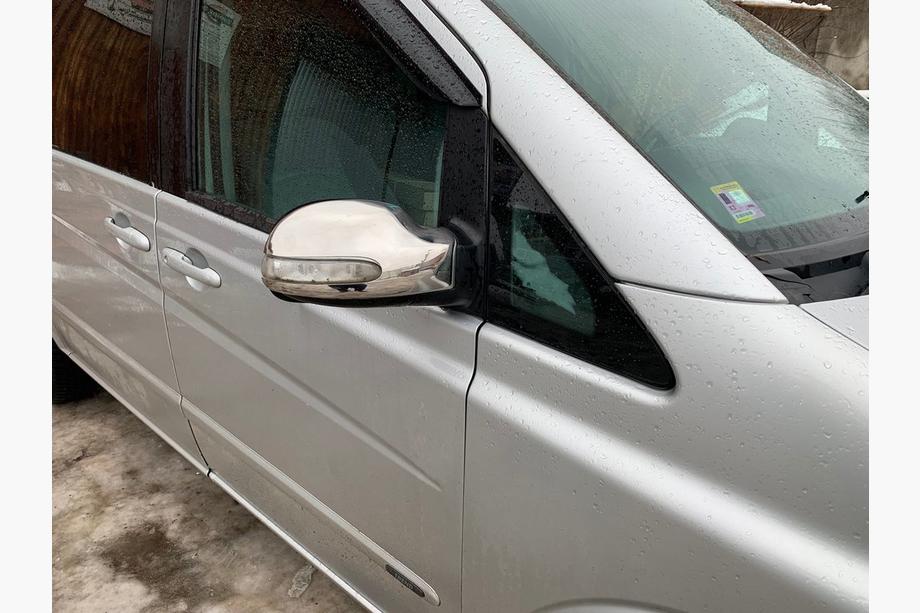 Mercedes Vito W639 2004-2014 гг. Накладки на Зеркала Нержавейка (2004-2010, Viano, 2 шт) Фото 2