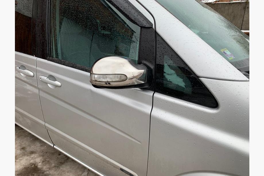 Mercedes Viano 2004-2014 гг. Накладки на Зеркала Нержавейка (2004-2010, Viano, 2 шт) Фото 3