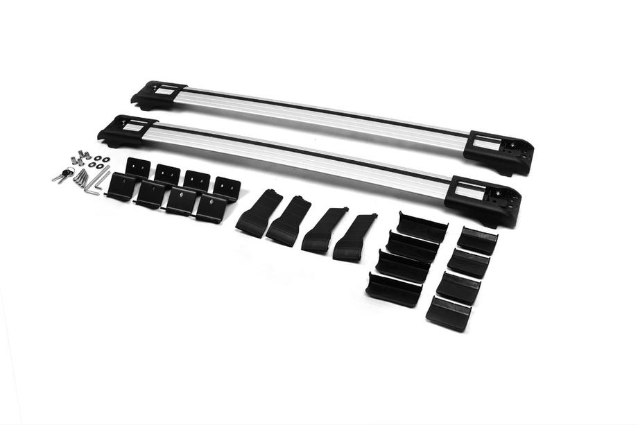 Dacia Duster 2008-2018 гг. Поперечины на рейлинги с замком WingBar V1 (2008-2014, 2 шт) 2008-2014, Черный Фото 5