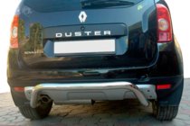 Dacia Duster 2008-2018 гг. Задняя дуга скоба (нержавейка) фото 4